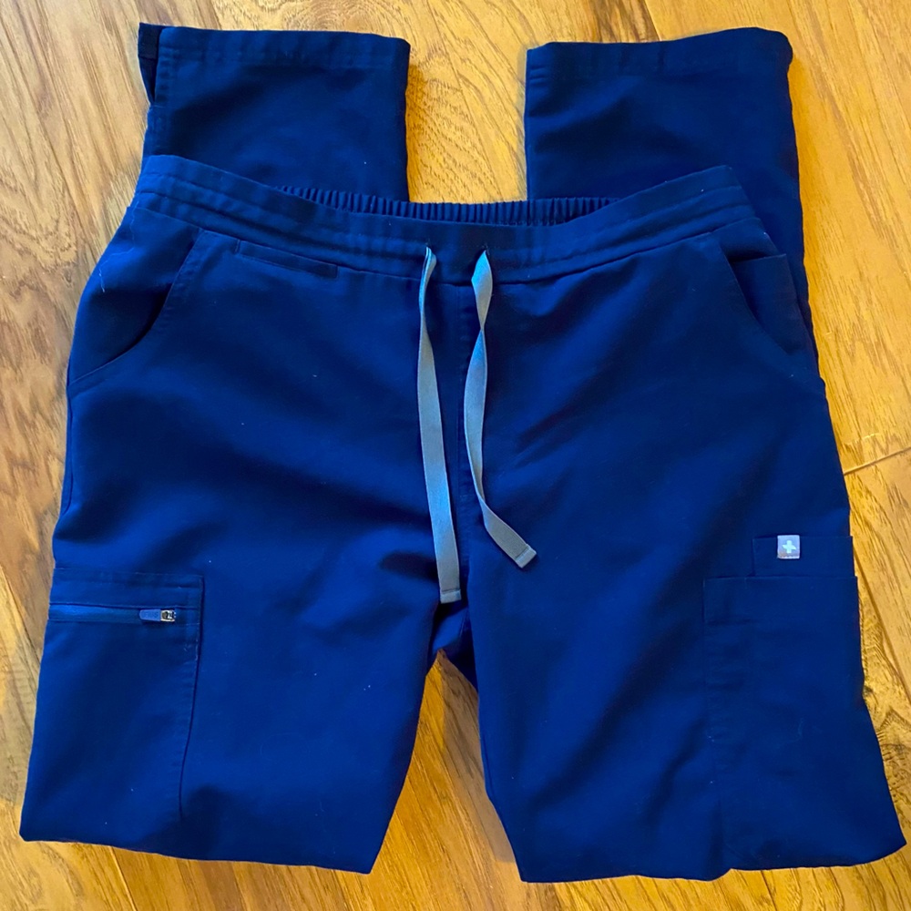 Figs scrub pants professional nurse technical collection comfortable navy blue S